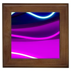 Neon Wonder  Framed Tile by essentialimage