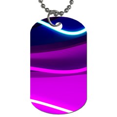 Neon Wonder  Dog Tag (one Side) by essentialimage