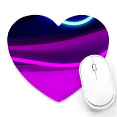 Neon Wonder  Heart Mousepads by essentialimage