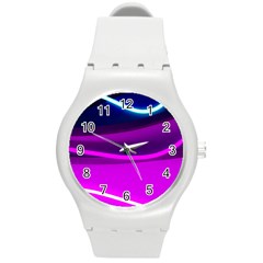 Neon Wonder  Round Plastic Sport Watch (m) by essentialimage