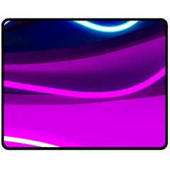 Neon Wonder  Double Sided Fleece Blanket (medium)  by essentialimage