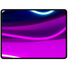 Neon Wonder  Double Sided Fleece Blanket (large)  by essentialimage