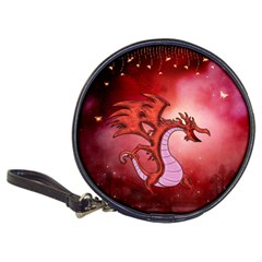 Funny Cartoon Dragon With Butterflies Classic 20-cd Wallets