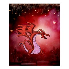 Funny Cartoon Dragon With Butterflies Shower Curtain 60  X 72  (medium) 