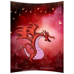 Funny Cartoon Dragon With Butterflies Back Support Cushion by FantasyWorld7