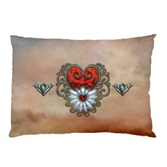 Wonderful Elegant Heart Pillow Case by FantasyWorld7