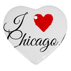 I Heart Chicago  Ornament (heart) by FunnyStatementsandSlogans