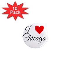 I Heart Chicago  1  Mini Magnet (10 Pack)  by FunnyStatementsandSlogans