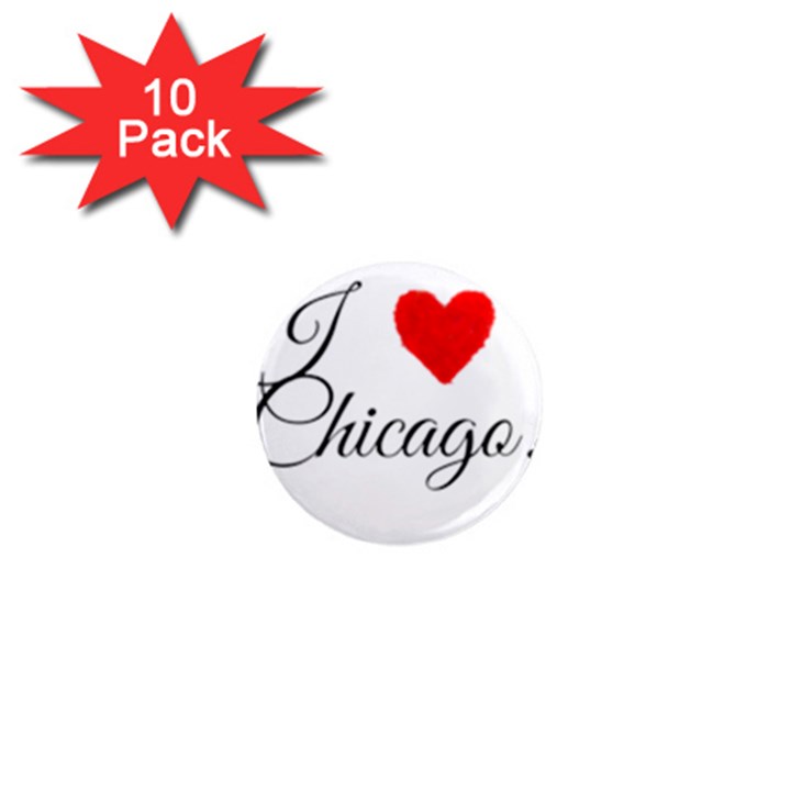 I Heart Chicago  1  Mini Magnet (10 pack) 