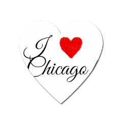 I Heart Chicago  Heart Magnet by FunnyStatementsandSlogans