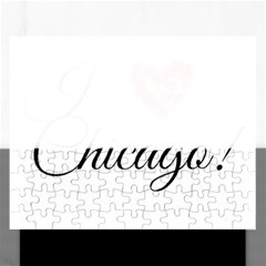 I Heart Chicago  Rectangular Jigsaw Puzzl by FunnyStatementsandSlogans