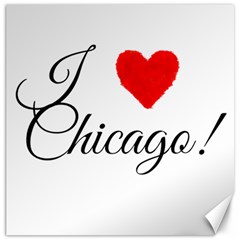 I Heart Chicago  Canvas 20  X 20 