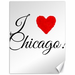 I Heart Chicago  Canvas 18  X 24  by FunnyStatementsandSlogans