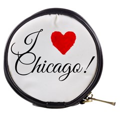 I Heart Chicago  Mini Makeup Bag by FunnyStatementsandSlogans