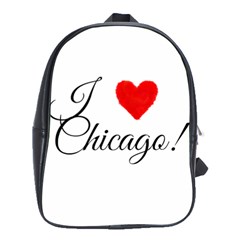 I Heart Chicago  School Bag (large)