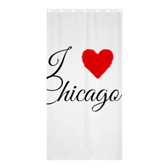 I Heart Chicago  Shower Curtain 36  X 72  (stall)  by FunnyStatementsandSlogans