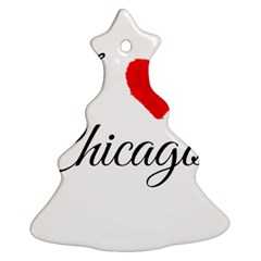 I Heart Chicago  Ornament (christmas Tree) 