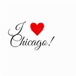 I Heart Chicago  Small Garden Flag (Two Sides) Back