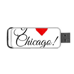 I Heart Chicago  Portable Usb Flash (two Sides) by FunnyStatementsandSlogans