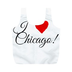 I Heart Chicago  Full Print Recycle Bag (m) by FunnyStatementsandSlogans