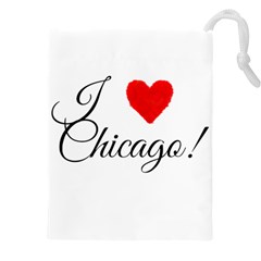 I Heart Chicago  Drawstring Pouch (4xl)