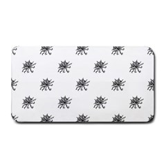 Stylized Black And White Floral Print Medium Bar Mats by dflcprintsclothing