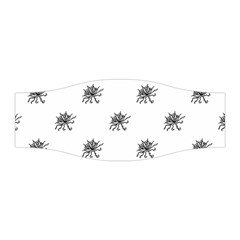 Stylized Black And White Floral Print Stretchable Headband by dflcprintsclothing