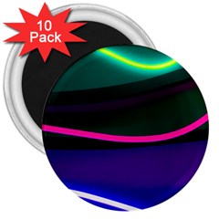 Neon Wonder 3  Magnets (10 Pack)  by essentialimage