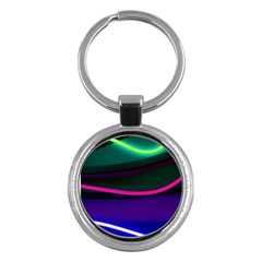 Neon Wonder Key Chain (round) by essentialimage