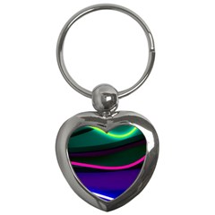 Neon Wonder Key Chain (heart) by essentialimage