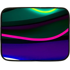 Neon Wonder Fleece Blanket (mini) by essentialimage