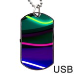 Neon Wonder Dog Tag USB Flash (One Side) Front