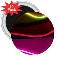 Neon Wonder 3  Magnets (10 Pack)  by essentialimage