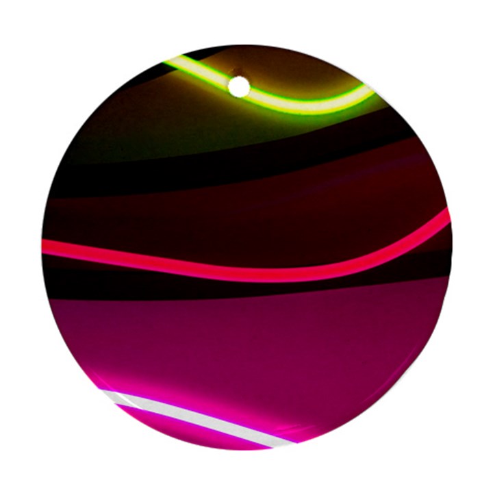 Neon Wonder Round Ornament (Two Sides)