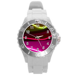 Neon Wonder Round Plastic Sport Watch (l) by essentialimage