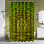 Gold Golden Sunset Mandala Shower Curtain 48  x 72  (Small)  Curtain(48  X 72 ) - 42.18 x64.8  Curtain(48  X 72 )