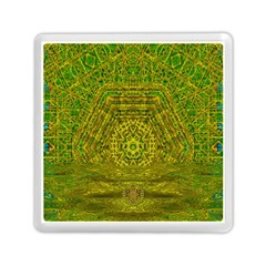 Gold Golden Sunset Mandala Memory Card Reader (square) by pepitasart