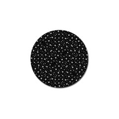 Black And White Intricate Geometric Print Golf Ball Marker (4 Pack) by dflcprintsclothing