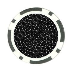 Black And White Intricate Geometric Print Poker Chip Card Guard by dflcprintsclothing