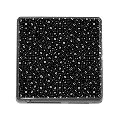 Black And White Intricate Geometric Print Memory Card Reader (square 5 Slot) by dflcprintsclothing