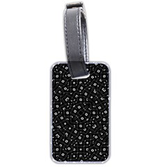 Black And White Intricate Geometric Print Luggage Tag (two Sides) by dflcprintsclothing