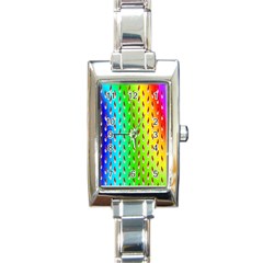 Bear Cycling Rectangle Italian Charm Watch by Sparkle