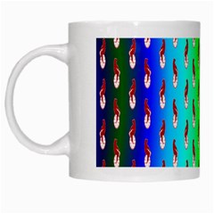 Bear Cycling White Mugs