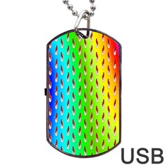 Bear Cycling Dog Tag Usb Flash (two Sides) by Sparkle