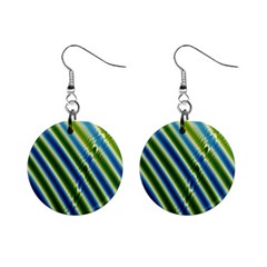 Blueglow Mini Button Earrings