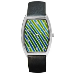 Blueglow Barrel Style Metal Watch by Sparkle