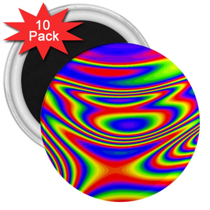 Rainbow 3  Magnets (10 pack) 