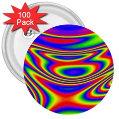 Rainbow 3  Buttons (100 Pack)  by Sparkle