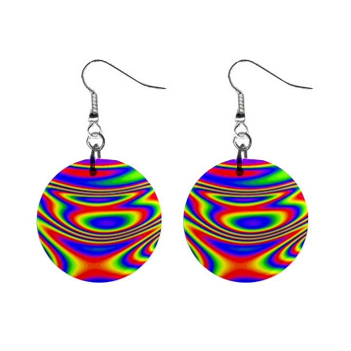 Rainbow Mini Button Earrings