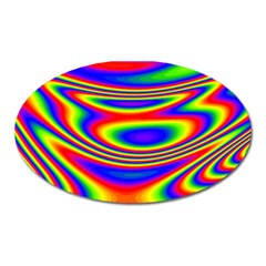 Rainbow Oval Magnet